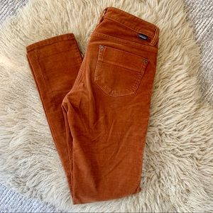 Burnt Orange Corduroy Patagonia Skinny Pants